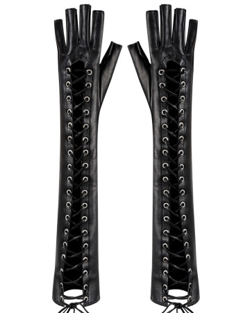 FINGERLESS LONG GLOVES