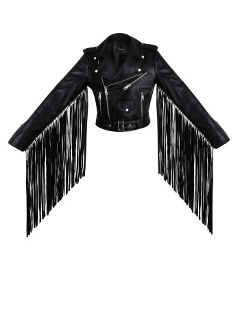 FRINGE CROPPED MOTO