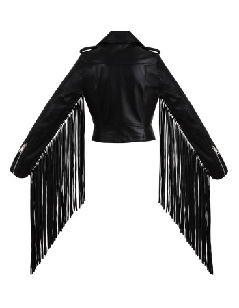 FRINGE CROPPED MOTO